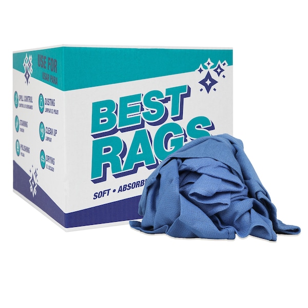 Monarch Brands Huck Towel Wipers, Blue - 10lb Box N-C67-10 - main